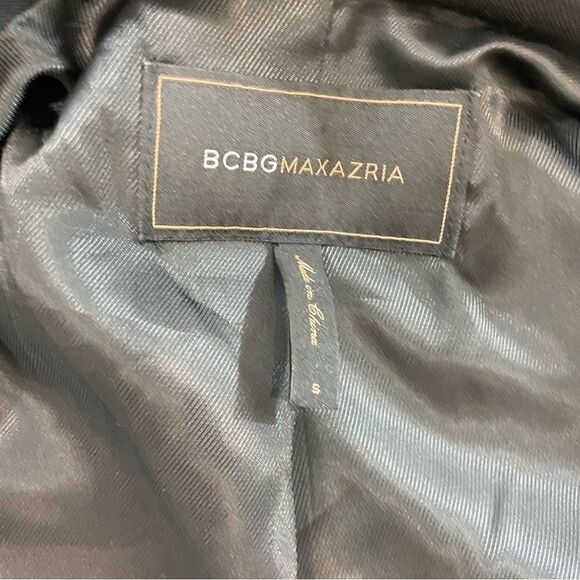 Bcbgmaxazria Black Wool blazer with satin bottom hem - Picture 11 of 15